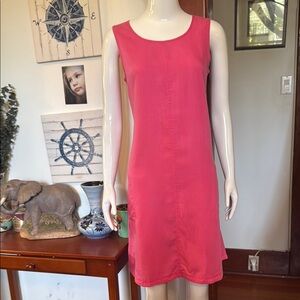 NWT Renuar size xsmall Sleeveless Pink Dress 100% tencel